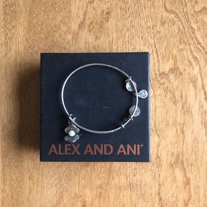 Alex and Ani pearl charm bracelet